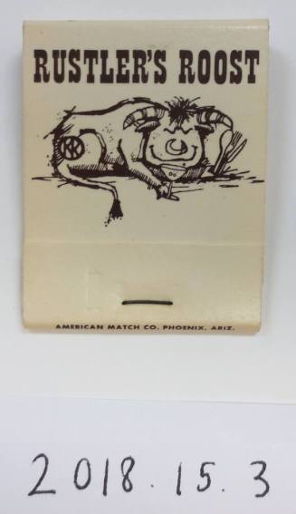 Rustler's Roost Restraunt Matchbook