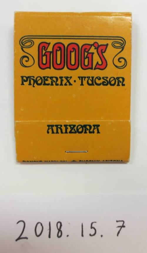 Goog's Restraunt and Cocktail Lounge Matchbook