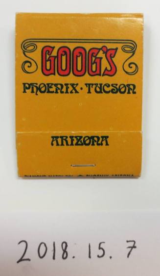 Goog's Restraunt and Cocktail Lounge Matchbook