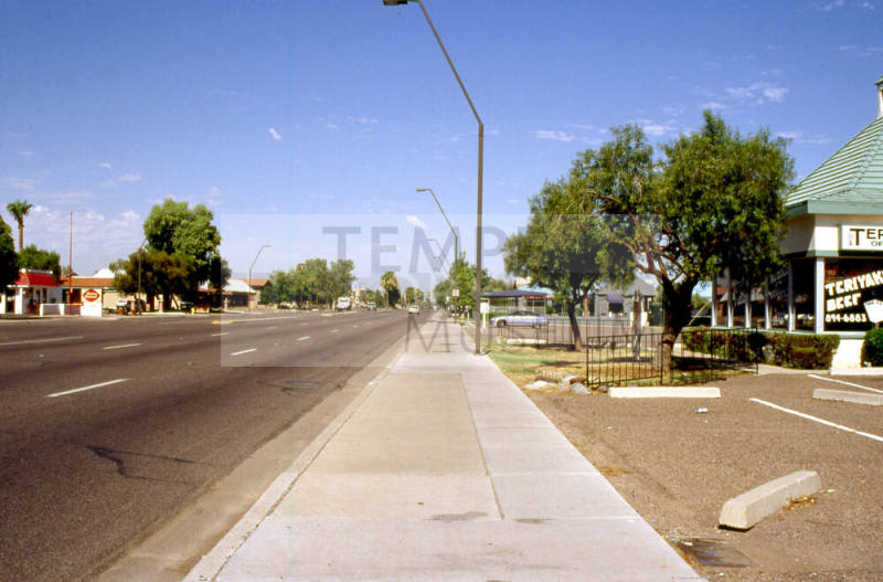 View of 1100 block E. Apache
