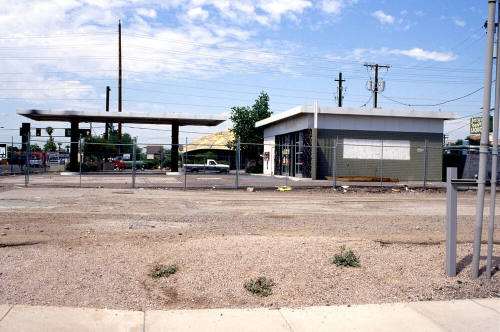 Vacant gas station, Rural and Apache