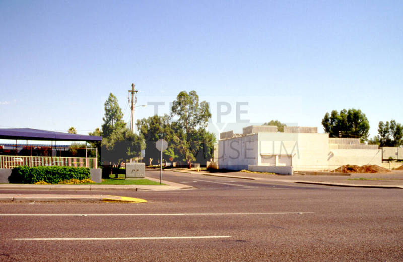 Apache Boulevard looking north at Cedar