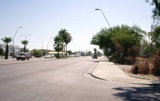 Apache Boulevard looking east from Cedar St.