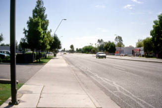 Apache Blvd. looking east from N. 1100 block