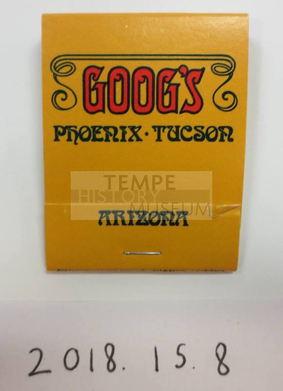 Goog's Restraunt and Cocktail Lounge Matchbook