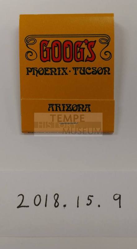 Goog's Restraunt and Cocktail Lounge Matchbook