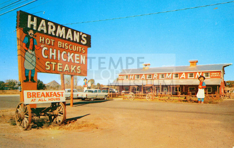 Harman's Restaurant Postcard