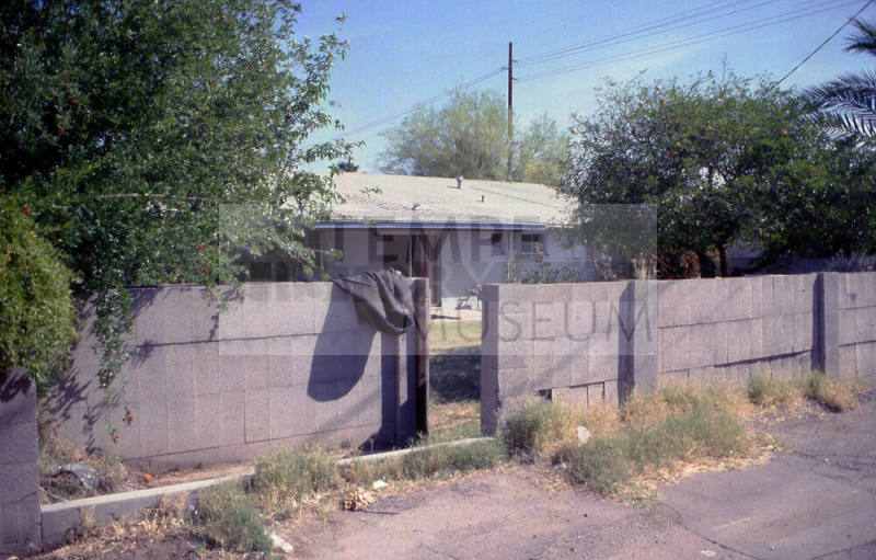 Alley Entrance to Backyard of 733 E. Solana Dr.
