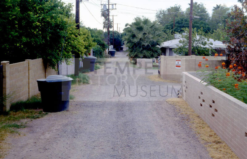 Alley and block fences