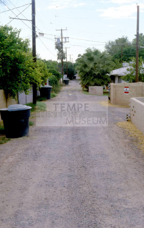 Alley and block fences