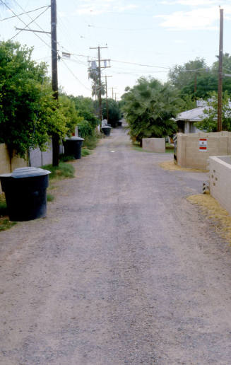 Alley and block fences