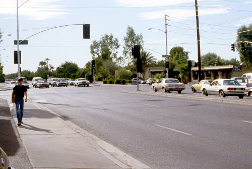 Broadway and Rural Road, Looking West
