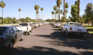 College Lane Parking Area, between College Avenue and Daley Park, Looking North