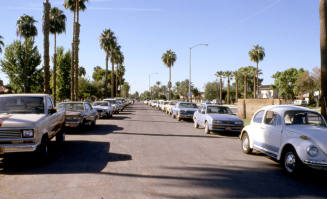 College Lane Parking Area, Looking South