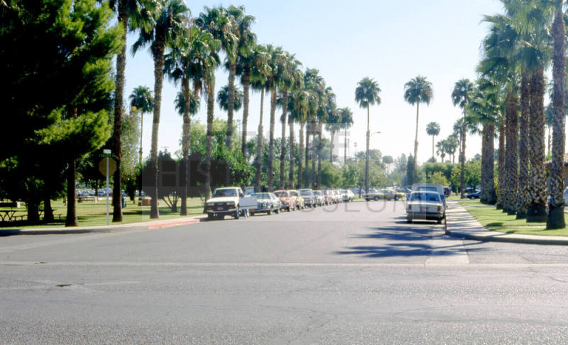 Encanto Drive and College Avenue, Looking East