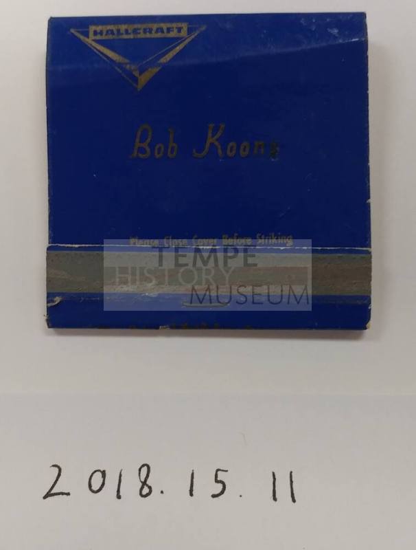 Bob Koons Hallcraft Townhouses Matchbook