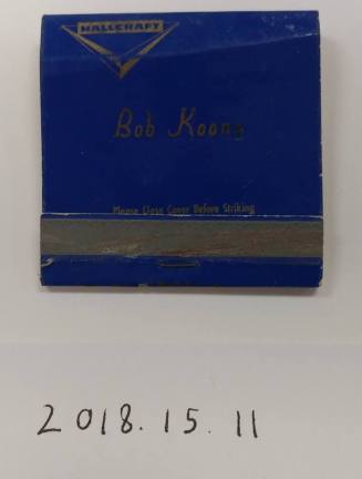 Bob Koons Hallcraft Townhouses Matchbook