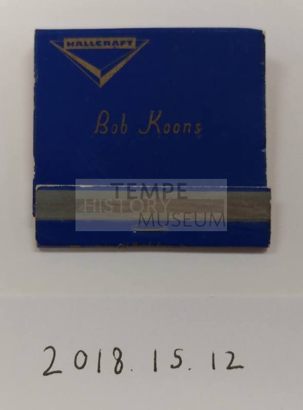 Bob Koons Hallcraft Townhouses Matchbook