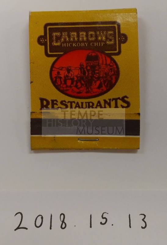 Carrows Hickory Chip Restaurants Matchbook