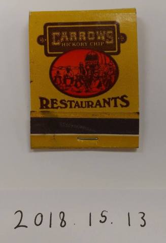 Carrows Hickory Chip Restaurants Matchbook