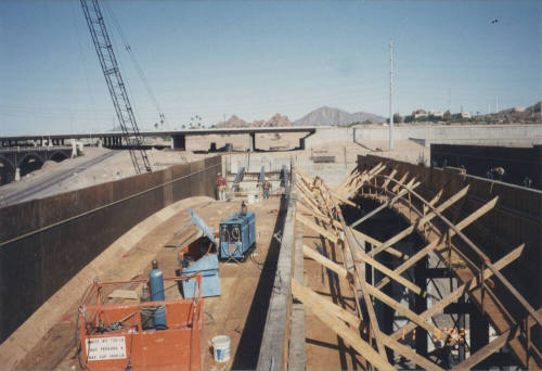 Soffit and Outside Girder Form Span 4