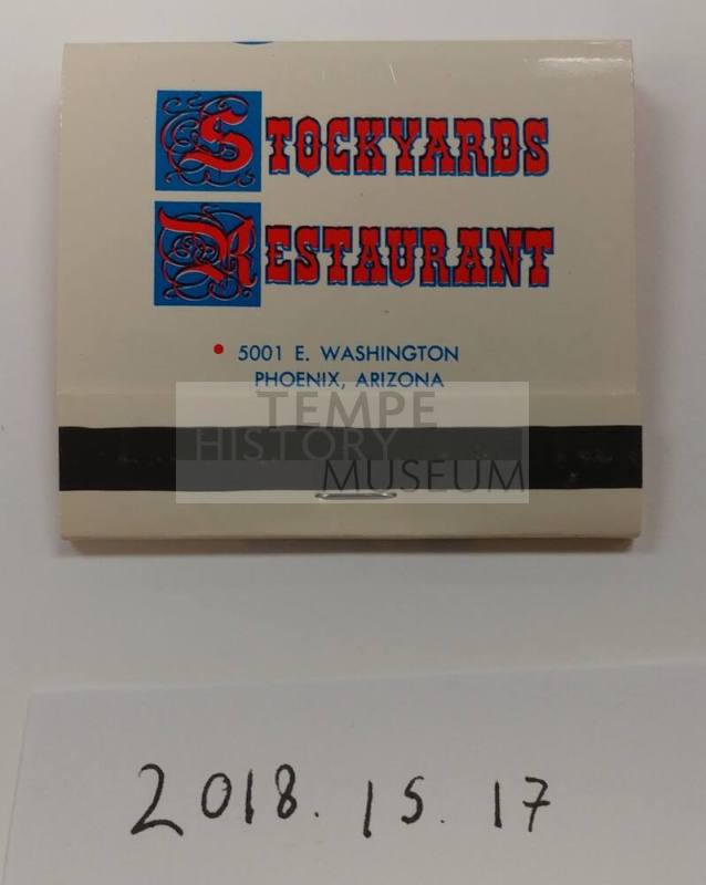 Stockyards Restaurant Matchbook