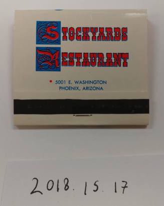 Stockyards Restaurant Matchbook