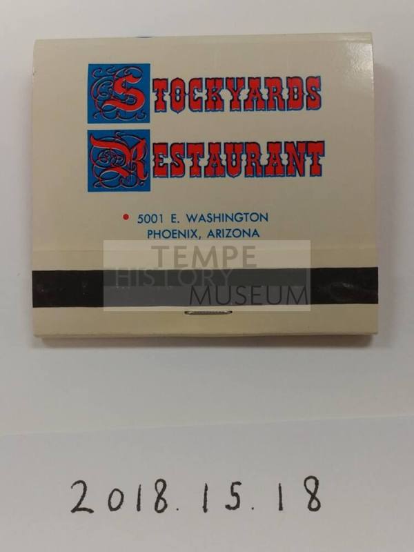 Stockyards Restaurant Matchbook
