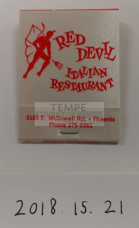 Red Devil Italian Restaurant Matchbook