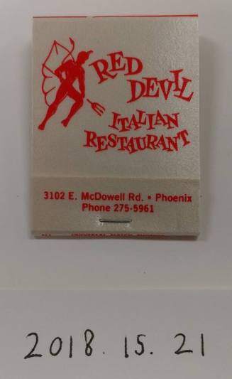Red Devil Italian Restaurant Matchbook