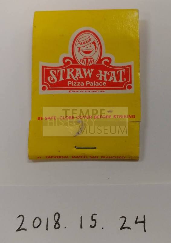 Straw Hat Pizza Palace Matchbook