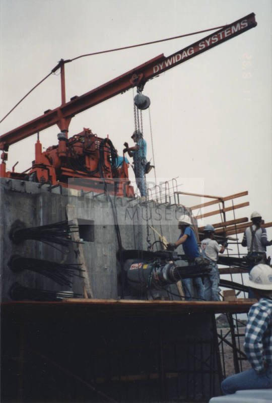 Post Tensioning Frame 1 at Abut 1 - G-6