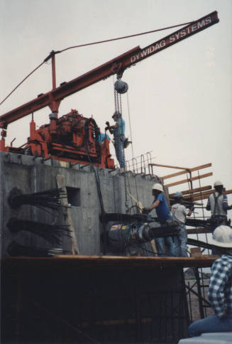 Post Tensioning Frame 1 at Abut 1 - G-6