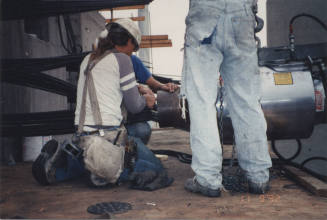 Post Tensioning Frame 1 at Abut 1 - Set-Up