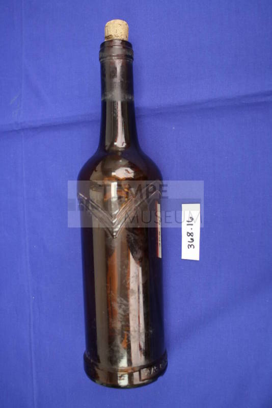 Glass Wine Bottle with Cork