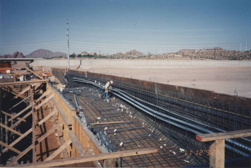 Install P.T. Ducts Span and Girder