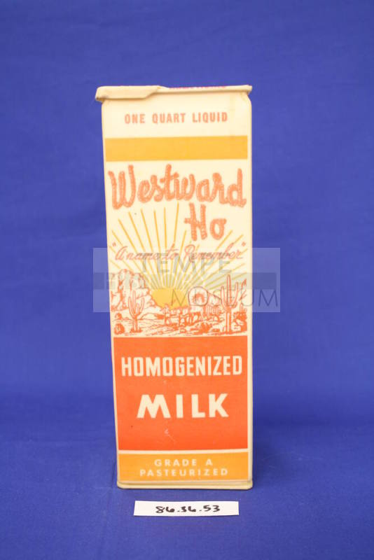 Westward Ho Dairy Milk carton