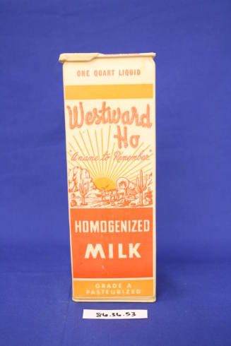 Westward Ho Dairy Milk carton