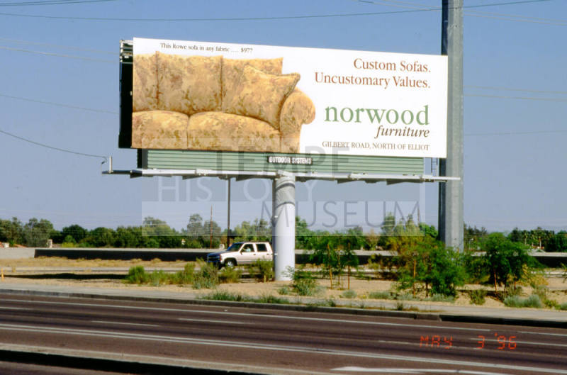 Norwood Furniture Billboard, W. Elliot Rd.