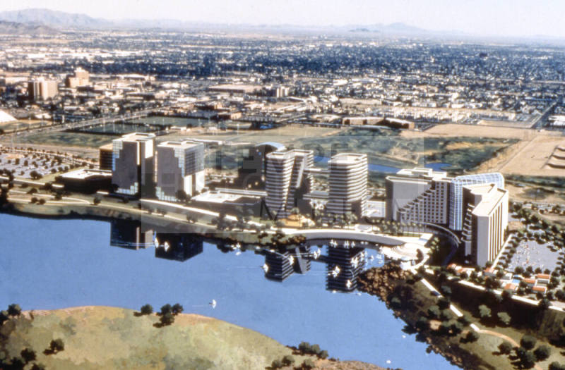 Proposed development along Tempe Town Lake