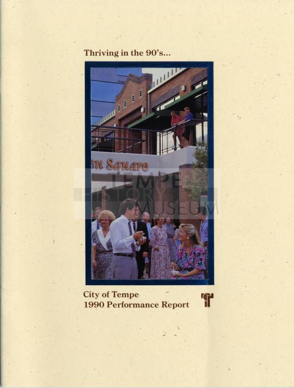 Collection of City of Tempe Performance Reports 1990, 1993, 1998, 1999