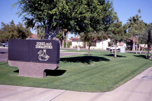 Tempe City Center, 1400 E. Southern Avenue, Duck and Decanter Sign