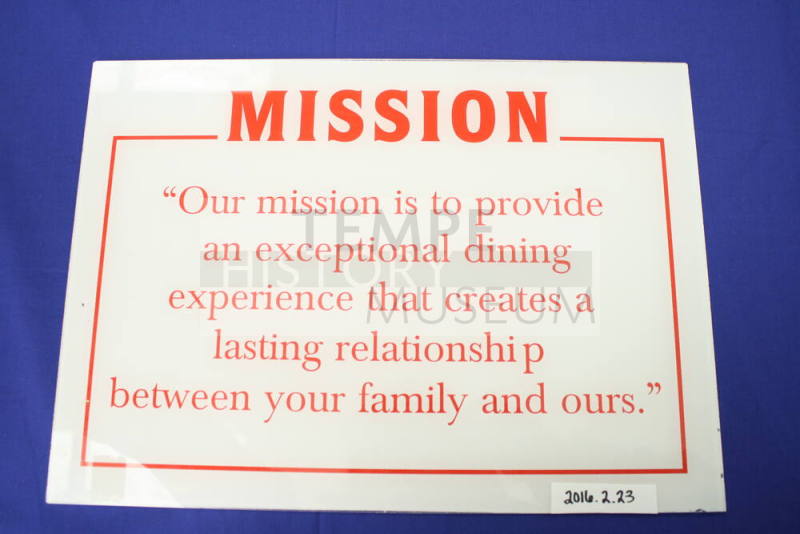 Monti's La Casa Vieja Mission Statement