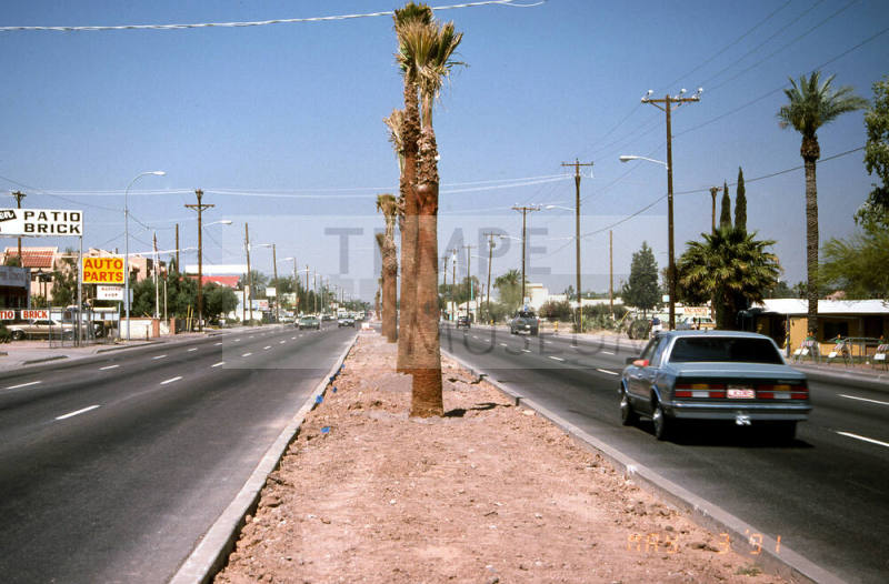 Landscaped Median, East Apache Blvd.