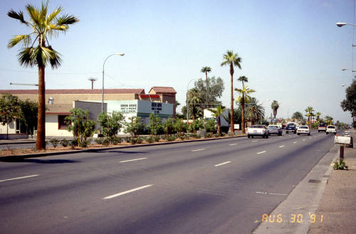 Apache Blvd at 2100 block looking west
