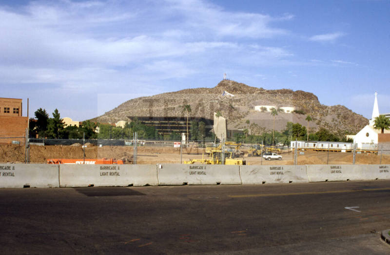 Brickyard construction site from 7th St.