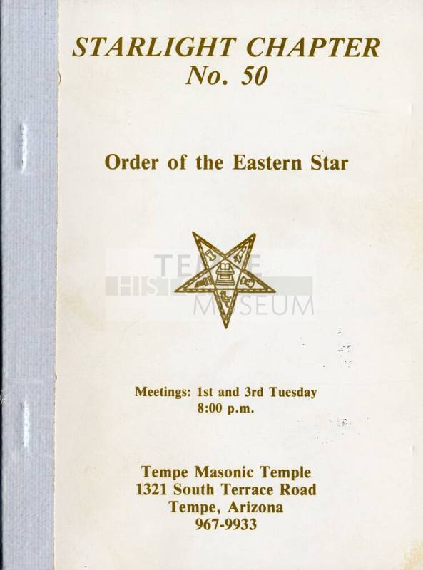 Starlist Chapter 50 order of Eastern Star