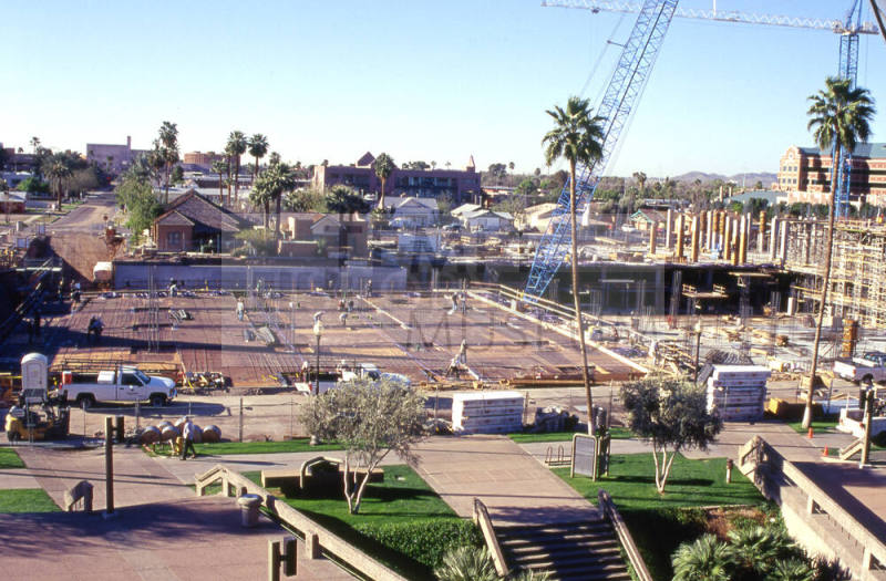 Brickyard construction seen from City Hall