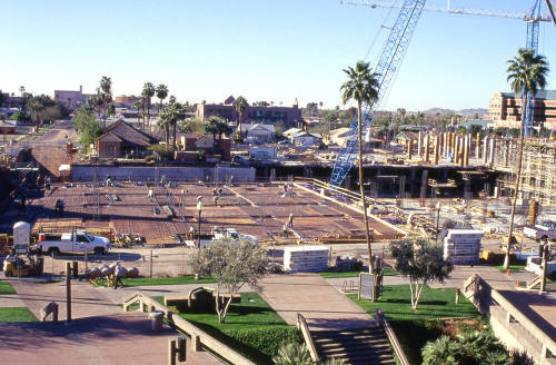 Brickyard construction seen from City Hall