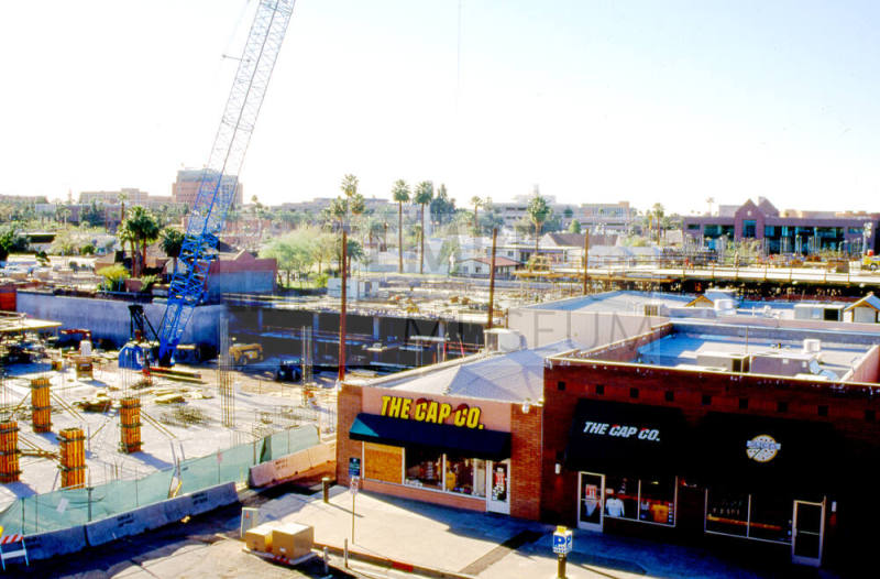 Brickyard construction from 6th St. building
